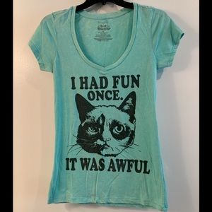 Grumpy Cat V-Neck
